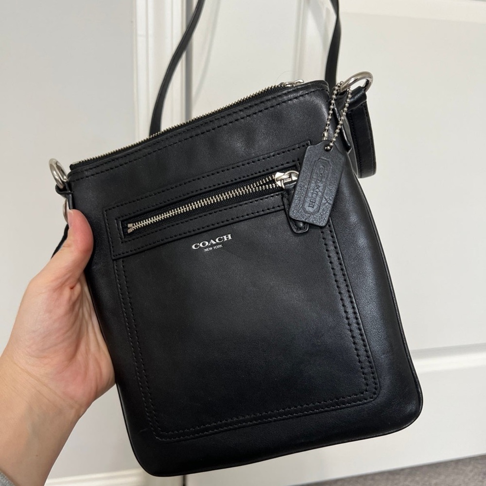 Genuine Coach leather crossbody purse